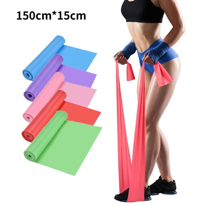 天然ラテックス製レジスタンスバンド、ヨガ、ピラティス、ホーム - Yoga Fitness Resistance Band のレビューと価格