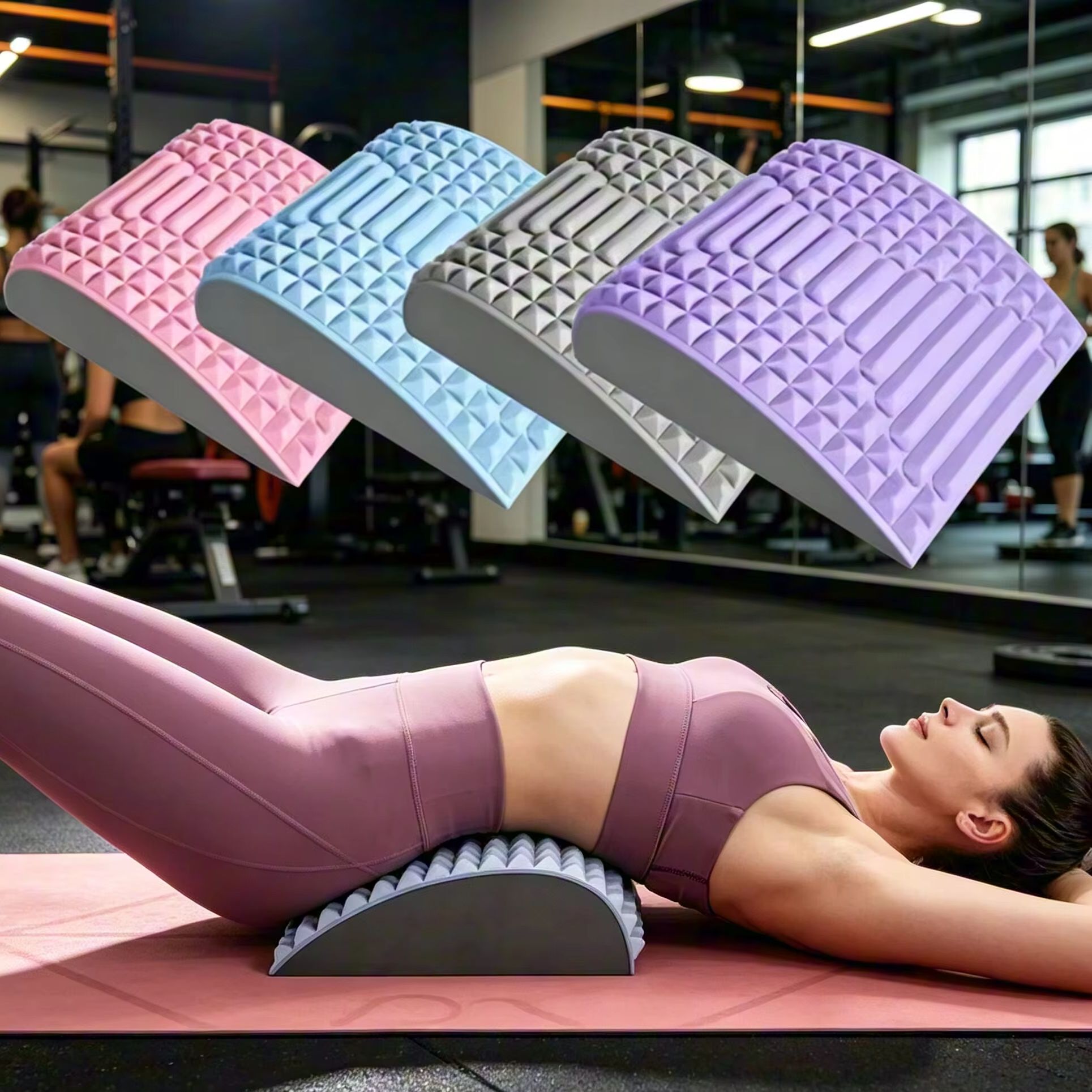 背中ストレッチ枕 腰マッサージ ネックランバーサポートマッサ - Posture Corrector Back のレビューと価格